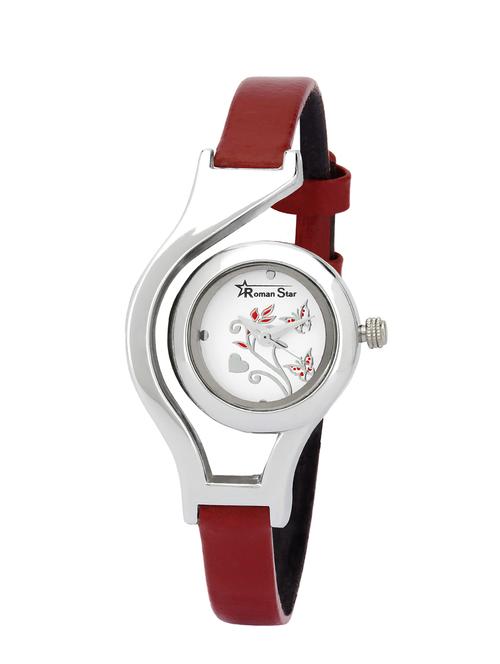 round dail red wrist watch - 12518011 - Very Small Image - 1