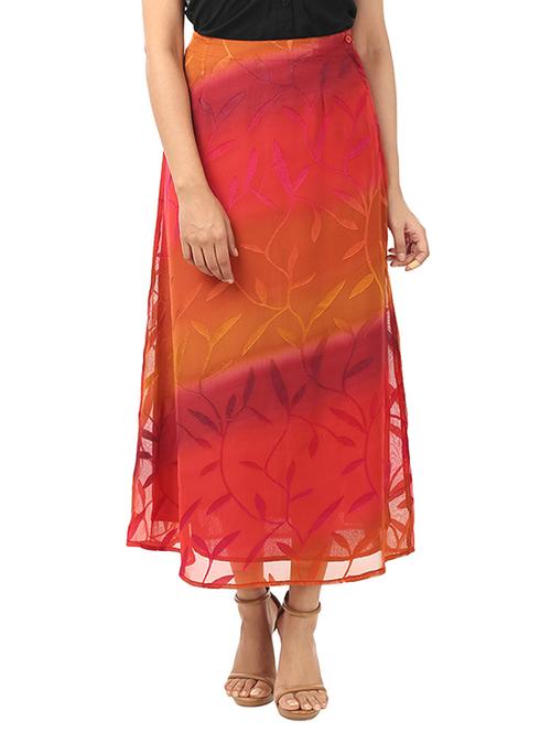 orange polyester skirt - 12518204 - Very Small Image - 1