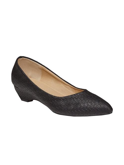 black pu slip on pumps - 12518764 - Very Small Image - 1