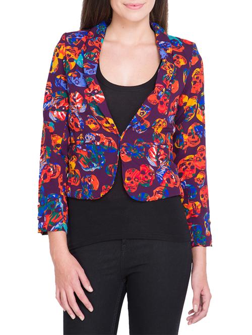 floral print casual blazer - 12519188 - Very Small Image - 1