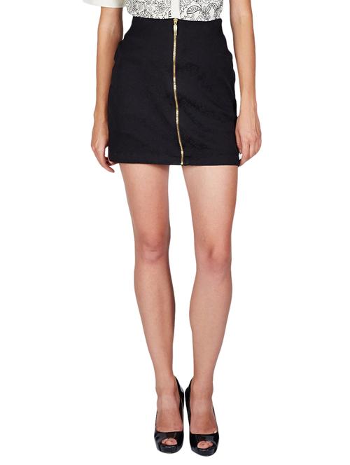 black polyester skirt - 12519195 - Very Small Image - 1