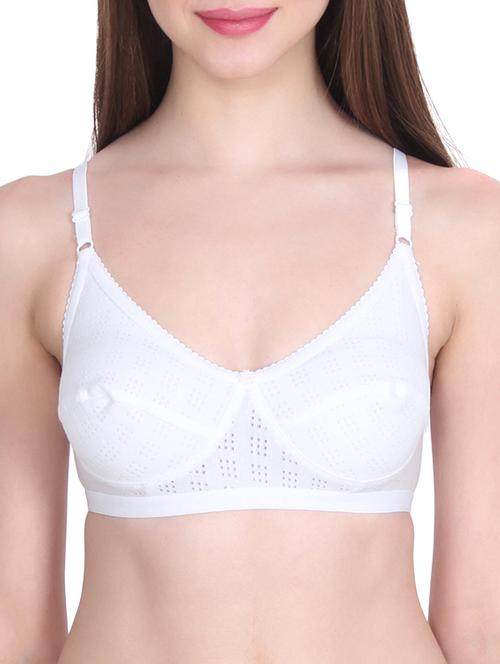 floral patch solid bra - 12519546 - Very Small Image - 1