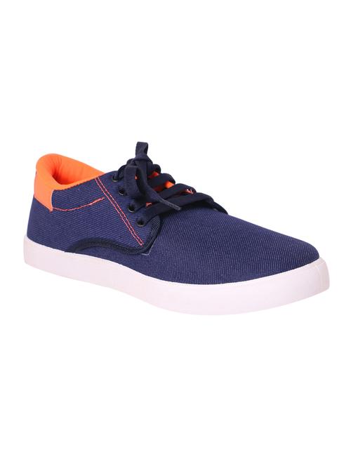 blue denim lace up sneakers - 12520763 - Very Small Image - 1
