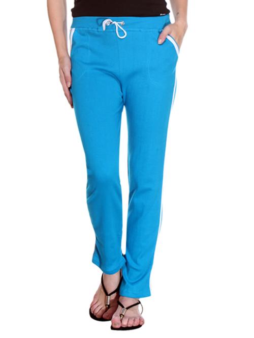 blue hosery track pant - 12520961 - Very Small Image - 1