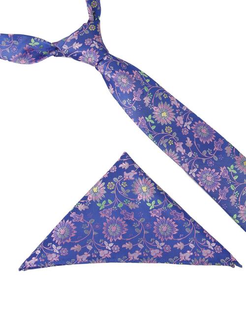 blue & pink polyester tie - 12523189 - Very Small Image - 1