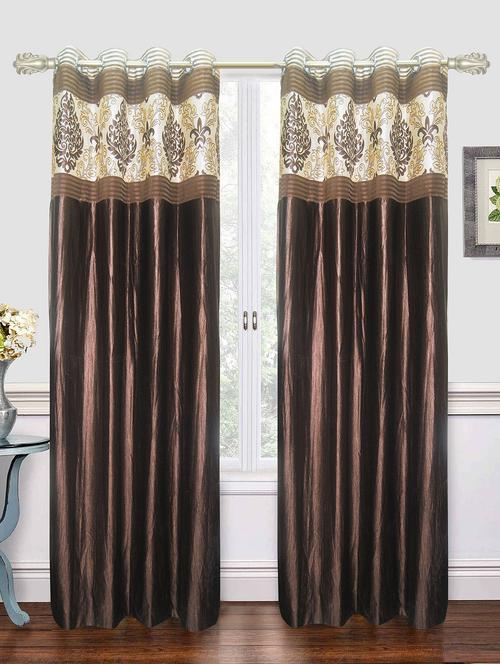 bianca brown traditional door curtains - 12523445 - Very Small Image - 1
