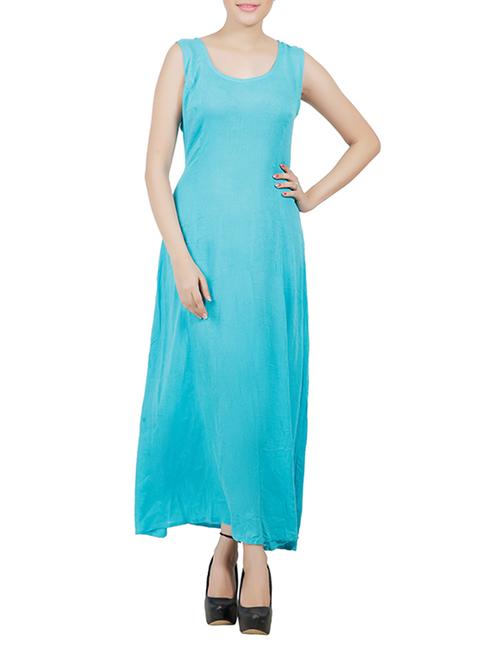 light blue crepe dress - 12527409 - Very Small Image - 1