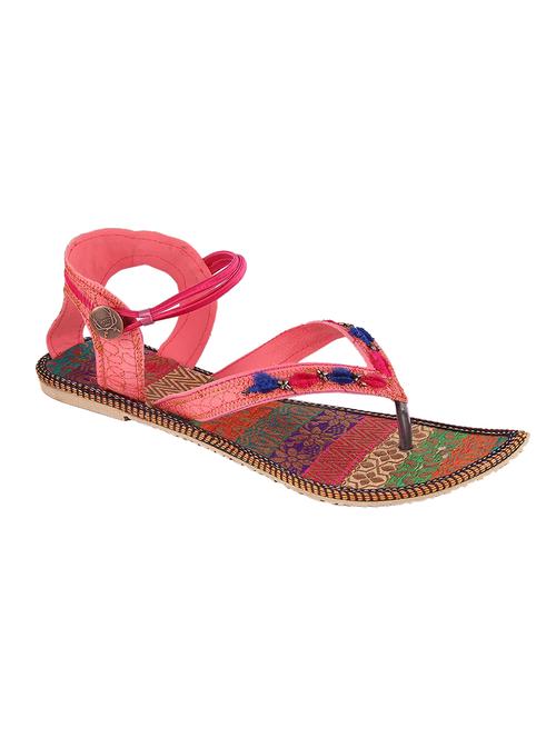 pink ethnic sandals - 12528912 - Very Small Image - 1