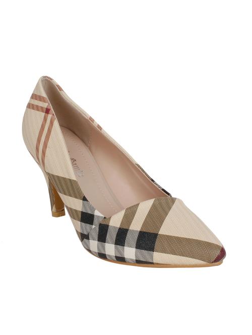 beige leatherette slip on pumps - 12543355 - Very Small Image - 1