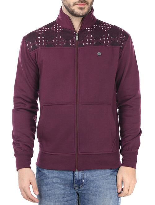 purple cotton sweatshirt - 12547106 - Very Small Image - 1