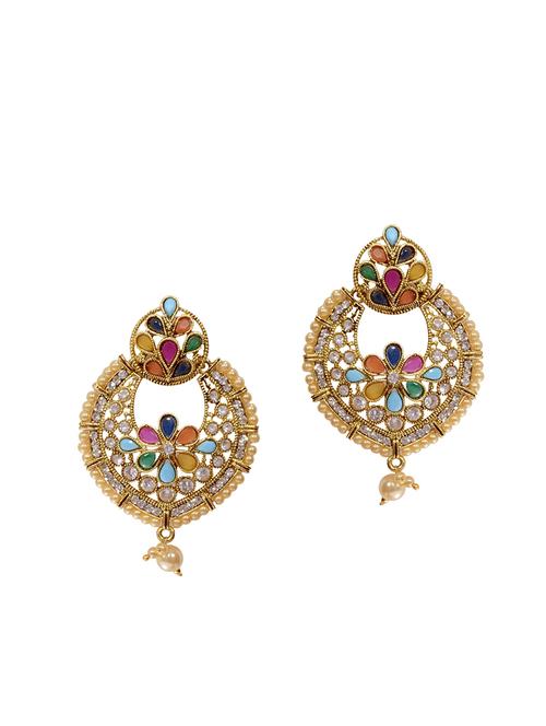 multi brass earring - 12551840 - Very Small Image - 1