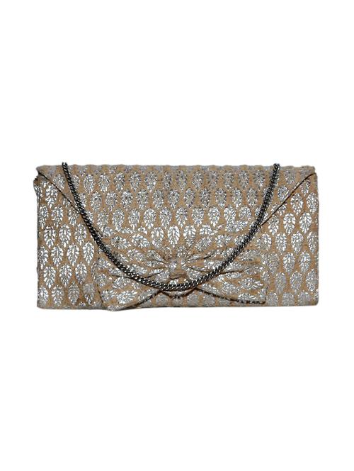 silver cotton sling clutch - 12552224 - Very Small Image - 1