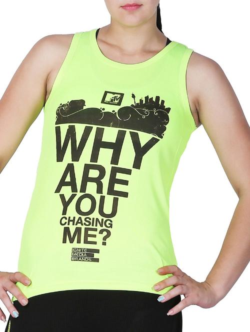 green polyester tank top - 12552702 - Very Small Image - 1