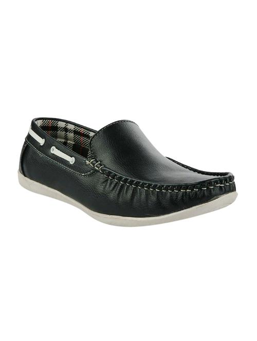 black synthetic slip on loafers - 12553471 - Very Small Image - 1