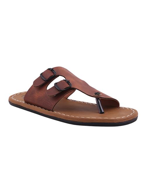 tan Leatherette slipper - 12553594 - Very Small Image - 1