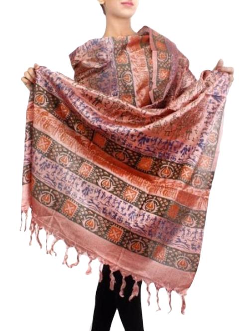 pink silk dupatta - 12555080 - Very Small Image - 1