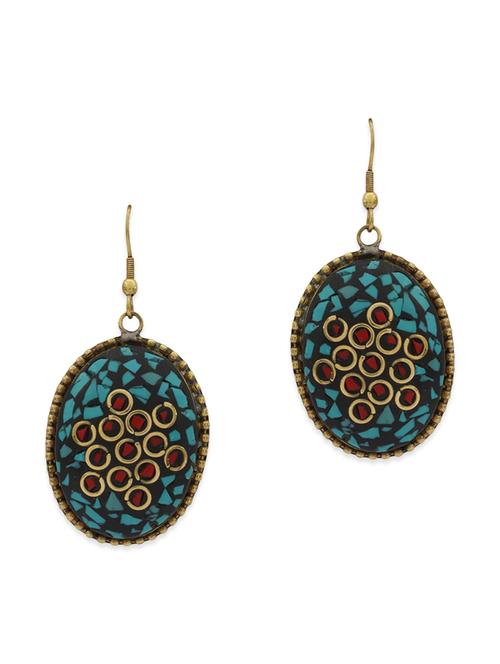 multi colored metal drop earring - 12557268 - Very Small Image - 1