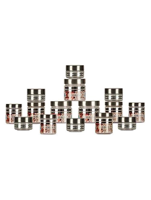 g-pet silver line container - pack of 15 -
50ml (6 pcs), 100ml (3 pcs), 200 ml (3 pcs), 300 ml (3 pcs) - 12558916 - Very Small Image - 1