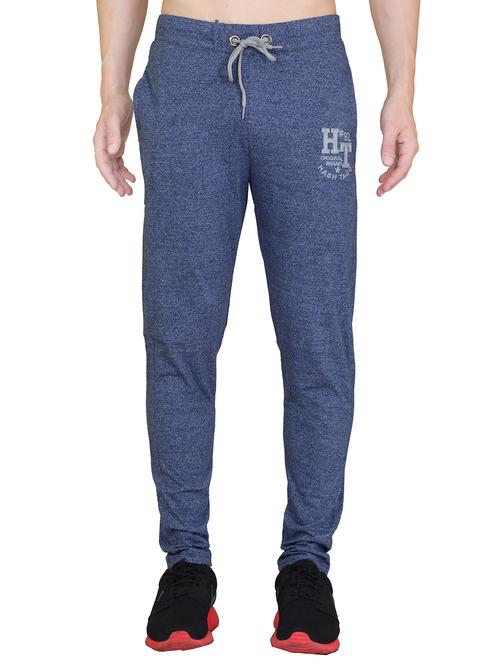 light blue cotton full length track pant - 12560812 - Very Small Image - 1