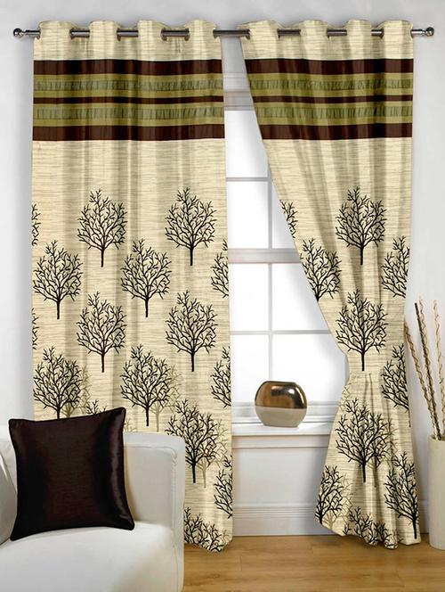 story@home black jacquard 1 pc window curtain-5 feet - 12560959 - Very Small Image - 1