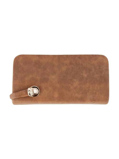 brown synthetic leather clutch - 12561568 - Very Small Image - 1