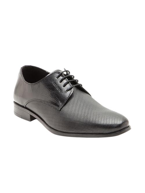 black leather lace up derbies - 12563331 - Very Small Image - 1