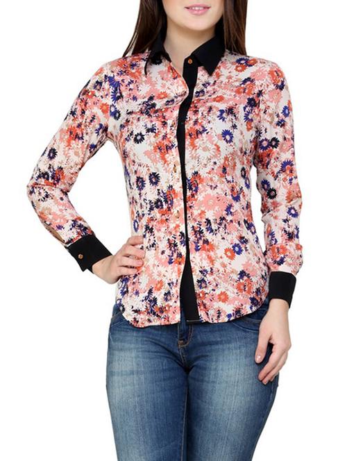 multi colored polyester shirt - 12564771 - Very Small Image - 1