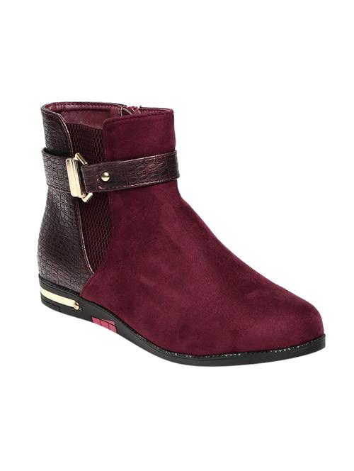 maroon ankle boot - 12565038 - Very Small Image - 1