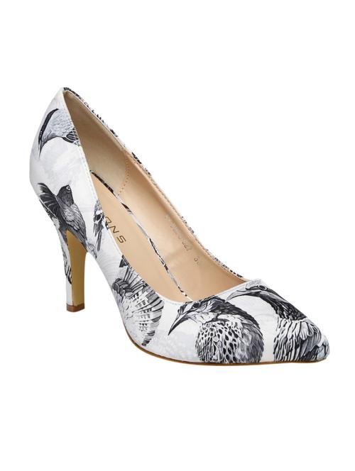 white fabric slip on pumps - 12565042 - Very Small Image - 1