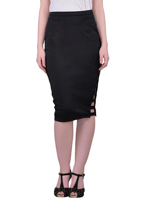 black polyester pencil skirt - 12565464 - Very Small Image - 1