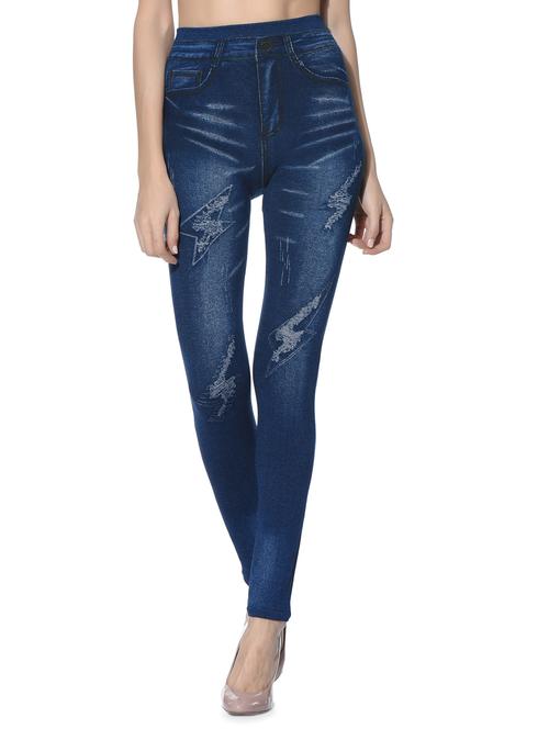 dark blue woollen jegging - 12565742 - Very Small Image - 1