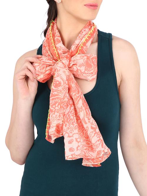 orange polyester stole - 12569179 - Very Small Image - 1