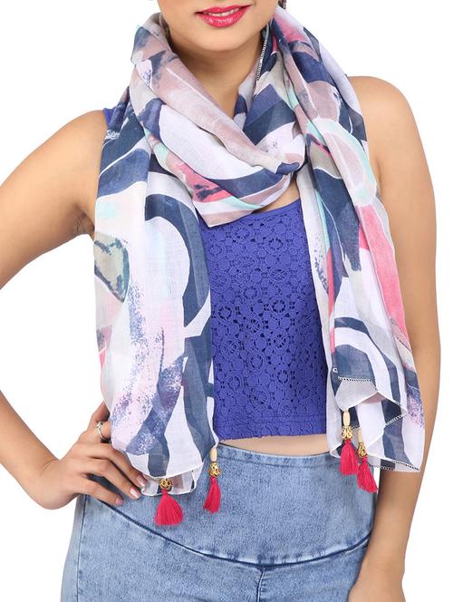 multi colored polyester stole - 12569182 - Very Small Image - 1