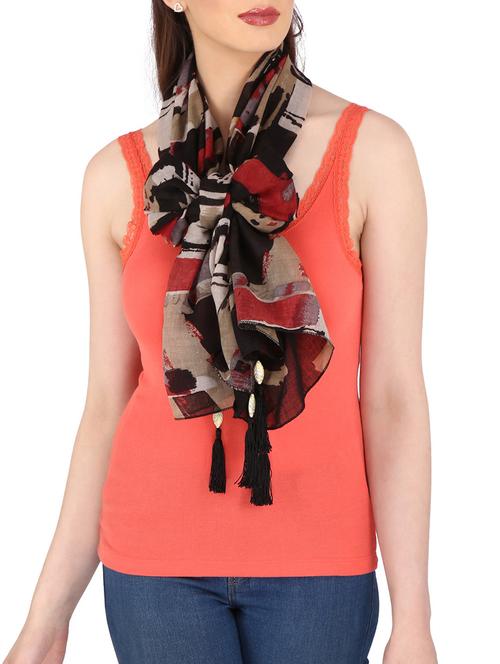 multi colored polyester stole - 12569196 - Very Small Image - 1