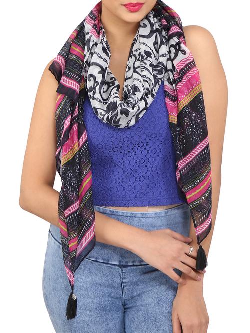 multi colored polyester stole - 12569201 - Very Small Image - 1