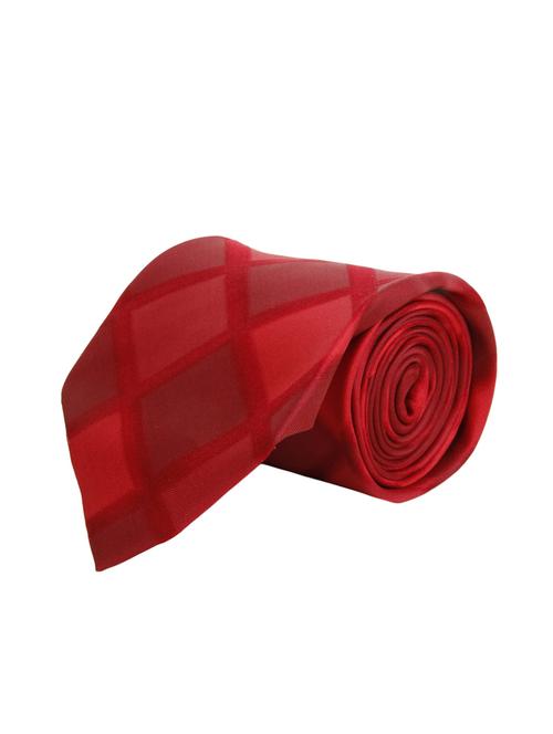 maroon silk tie - 12573319 - Very Small Image - 1