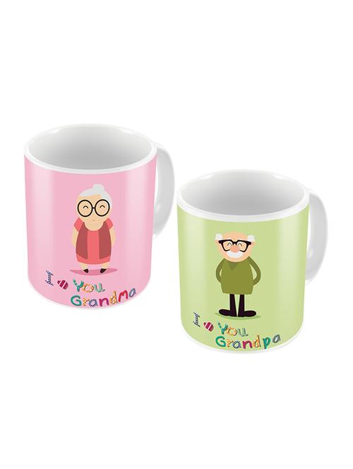 i love you grand ma and grandpa multicolor mug - 12575925 - Very Small Image - 1