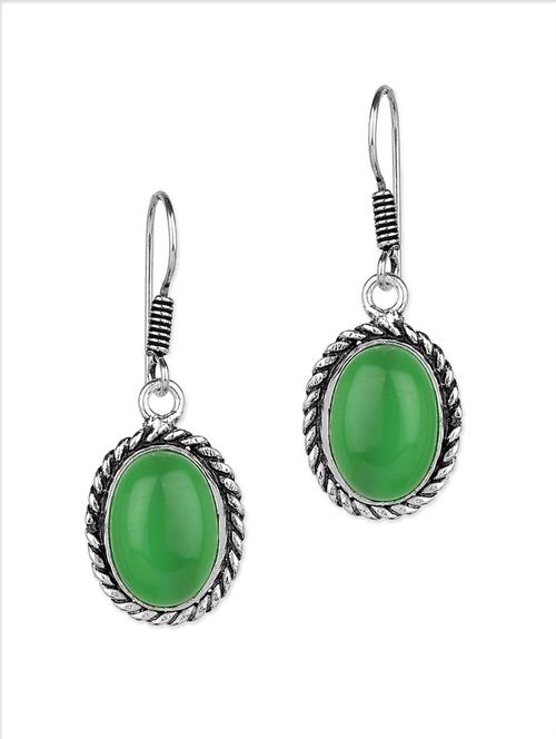 green silver plated other earring - 12575954 - Very Small Image - 1