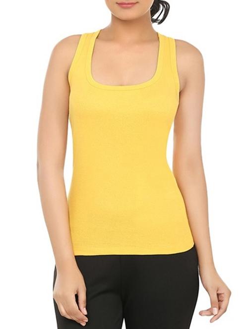 yellow cotton tank top - 12576882 - Very Small Image - 1