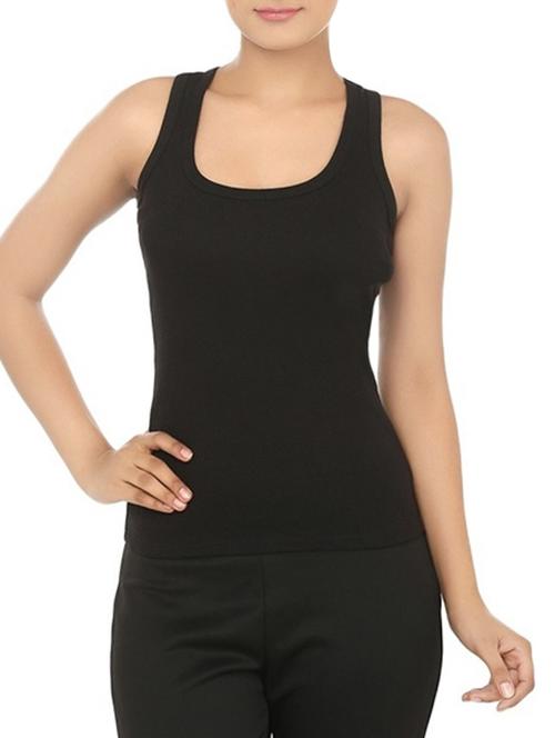 black cotton tank top - 12576937 - Very Small Image - 1