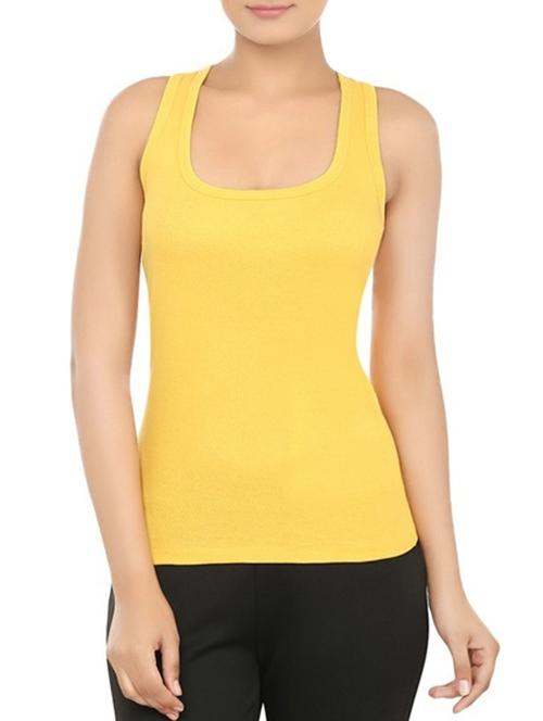yellow cotton tank tops - 12576942 - Very Small Image - 1