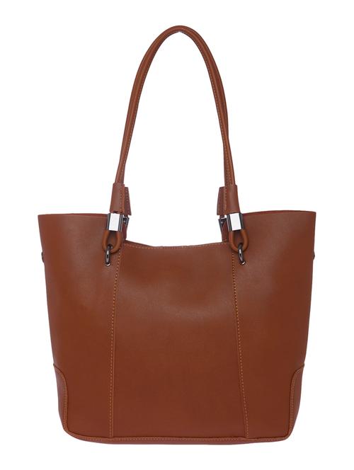 brown leatherette handbag - 12577955 - Very Small Image - 1