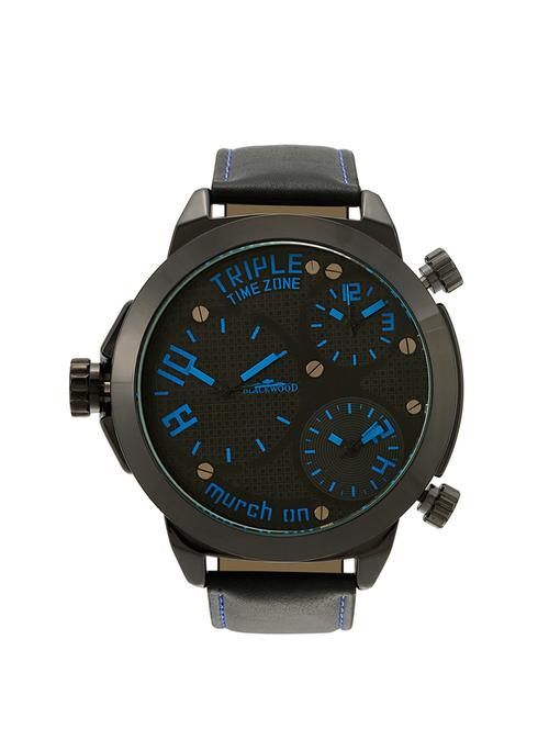black analogue wrist watch for men - 12577988 - Very Small Image - 1