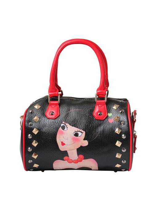 black leatherette handbag - 12579052 - Very Small Image - 1