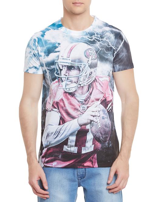 multicoloured polyester graphic print t-shirt - 12579601 - Very Small Image - 1