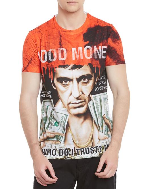 multi colored polyester front print tshirt - 12579613 - Very Small Image - 1
