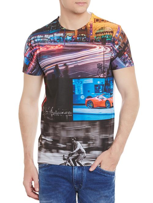 multi colored front print graphic t-shirt - 12579615 - Very Small Image - 1