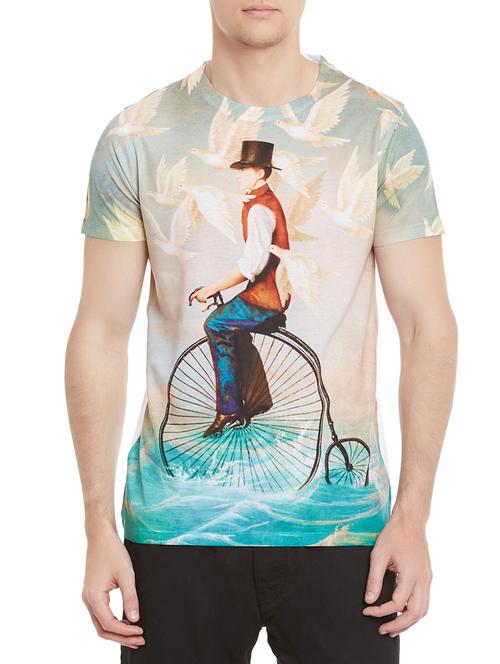 graphic polyester print t-shirt - 12579667 - Very Small Image - 1
