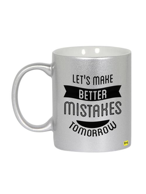 hamee customizable premium printed metallic silver ceramic coffee mug " tomorrow " - 12580982 - Very Small Image - 1