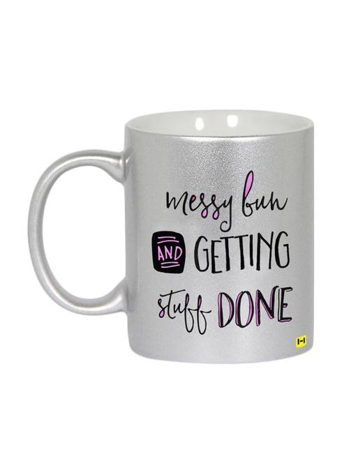 hamee customizable premium printed metallic silver ceramic coffee mug " done " - 12580983 - Very Small Image - 1